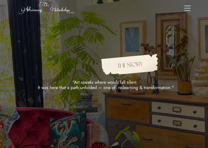 Dipa Visionary Art School immersive website design