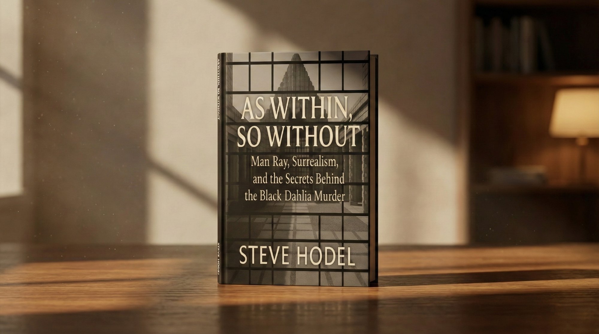 As Within, So Without by Steve Hodel, hardcover book on desk